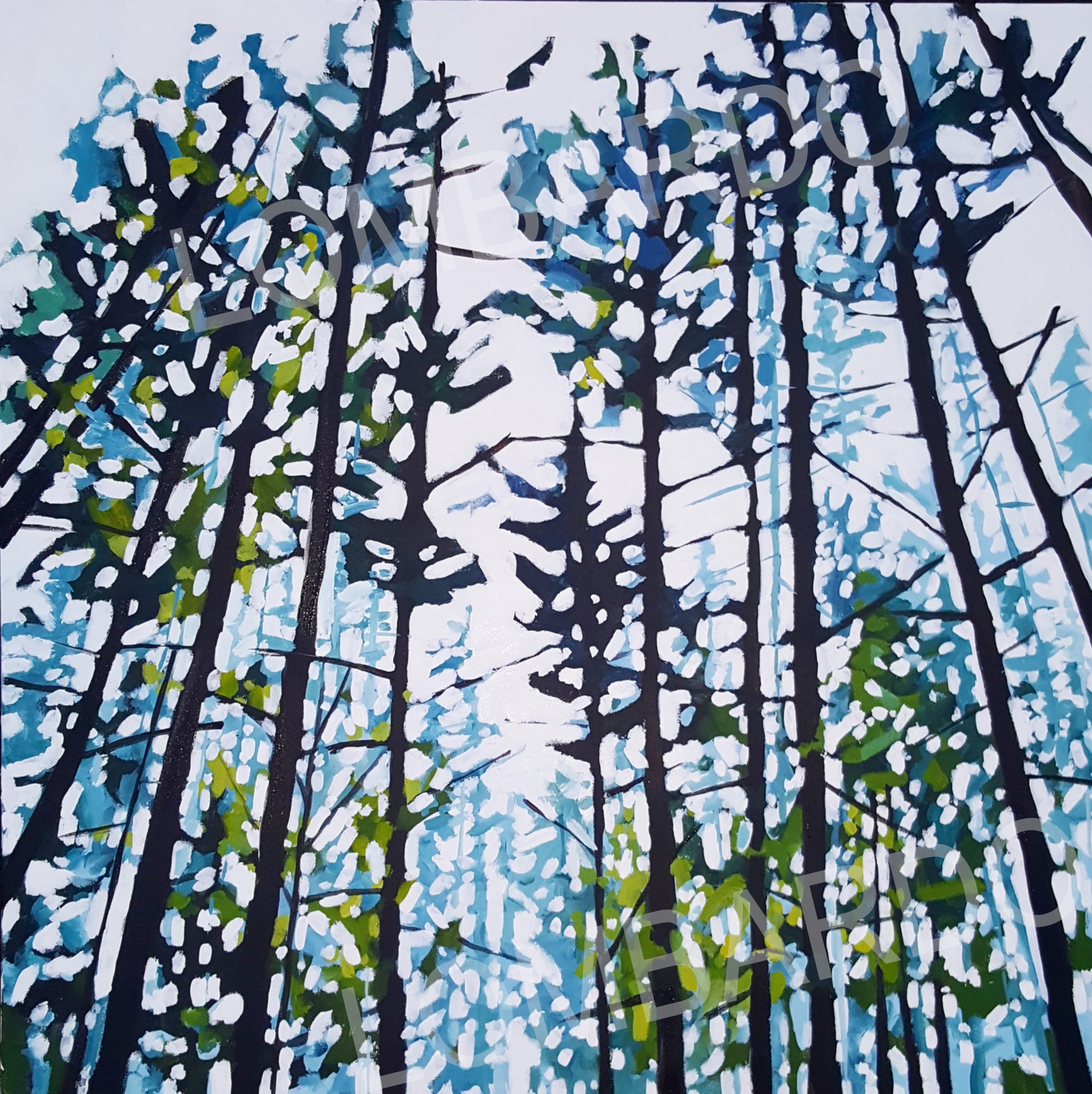Holly Lombardo "Beachtrees" Women's V-Neck Tee (Pre-Order for 9/22/23)