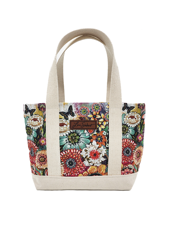 Lori Siebert "Blooms and Butterflies" Small Tote Bag (PRE-ORDER for 8/25/23)