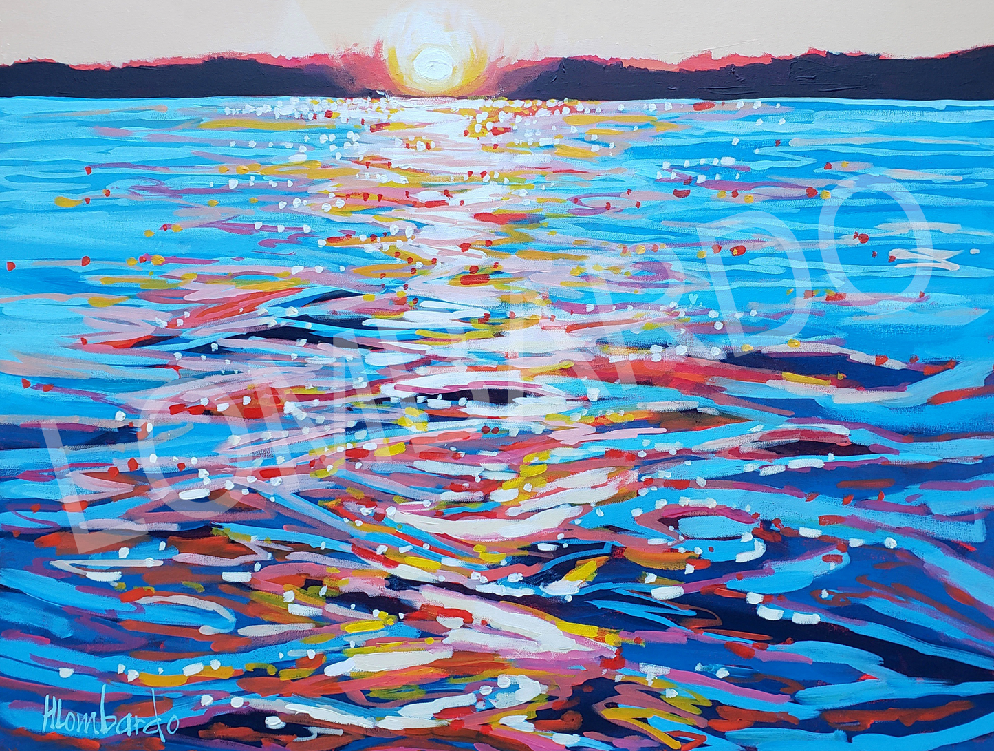Holly Lombardo "Dreamscape Sunset" Key FOB (Pre-Order for 9/22/23)