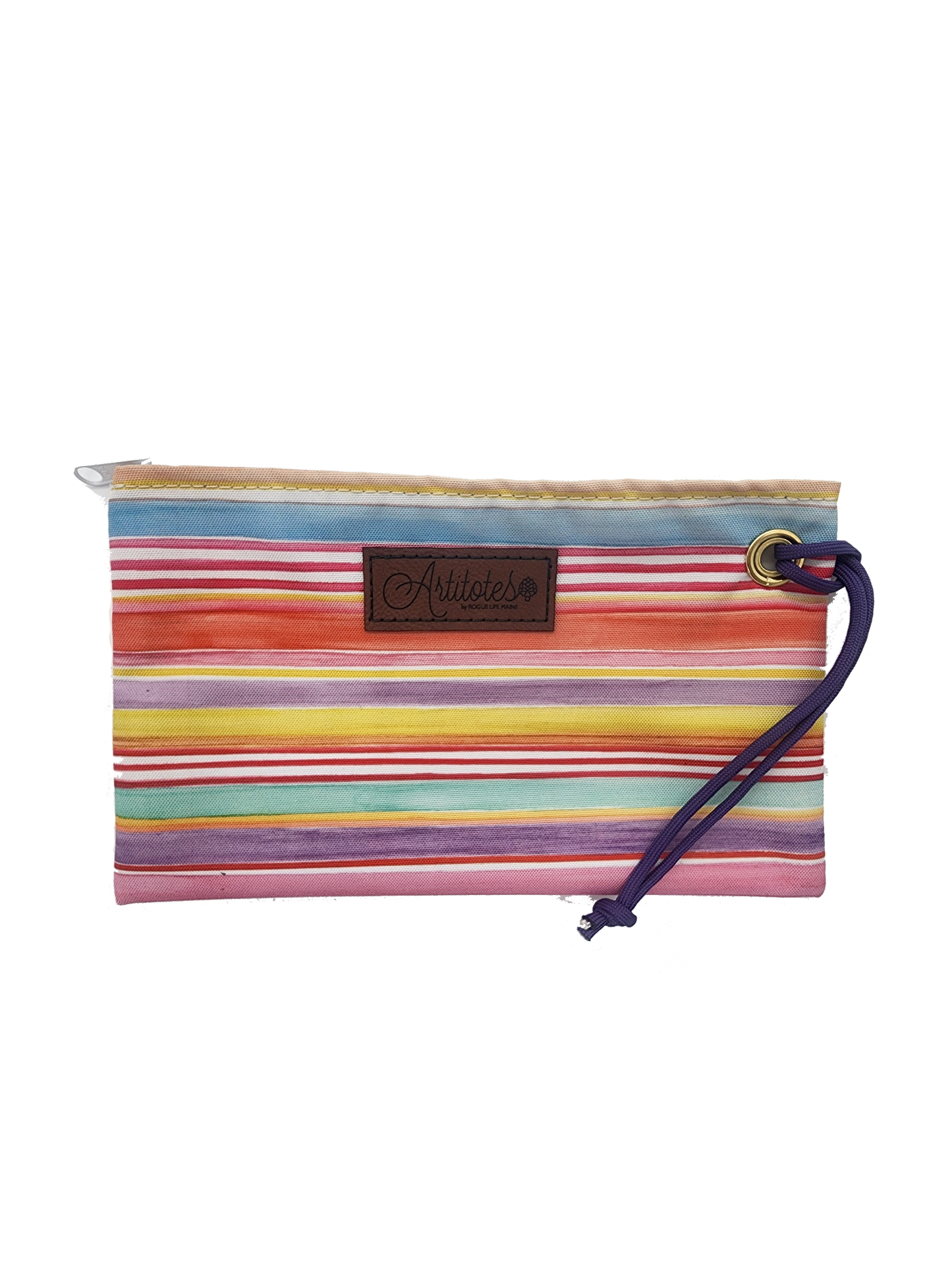 RLM "Beach Stripes" Zippered Wristlet