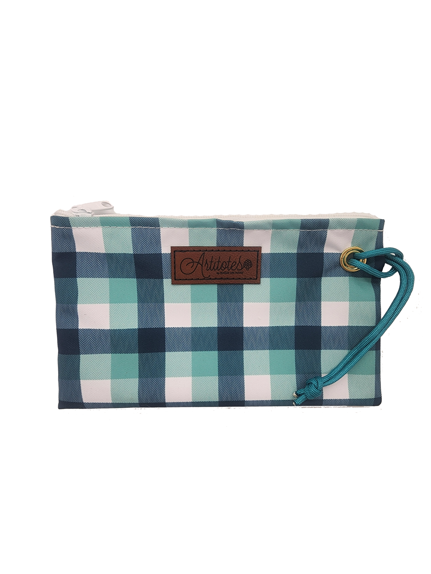 RLM "Blue Tartan" Zippered Wristlet
