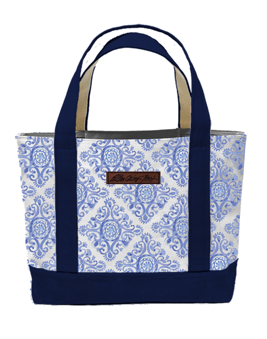 Ellen Crimi-Trent "Blue Tiles" Large Tote Bag (PRE-ORDER for 8/20/24)