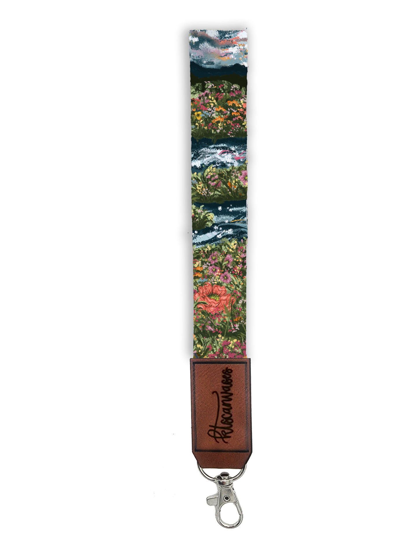 KT's Canvases "Mountain Garden" Key FOB (PRE-ORDER FOR 5/20/24)