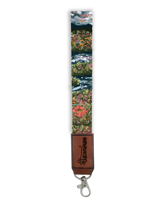 KT's Canvases "Mountain Garden" Key FOB (PRE-ORDER FOR 5/20/24)