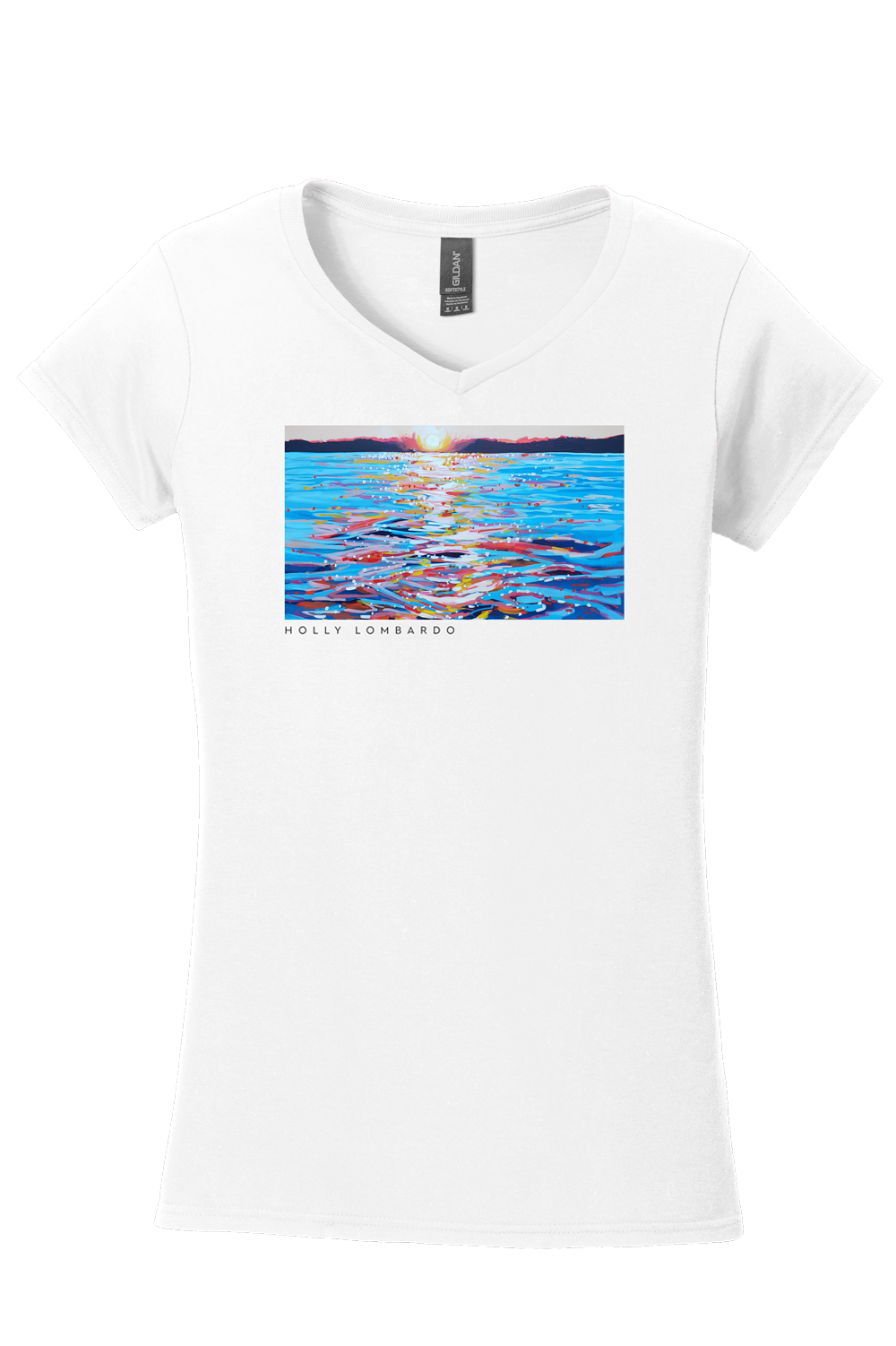Holly Lombardo "Dreamscape Sunset" Women's V-Neck Tee (Pre-Order for 9/22/23)