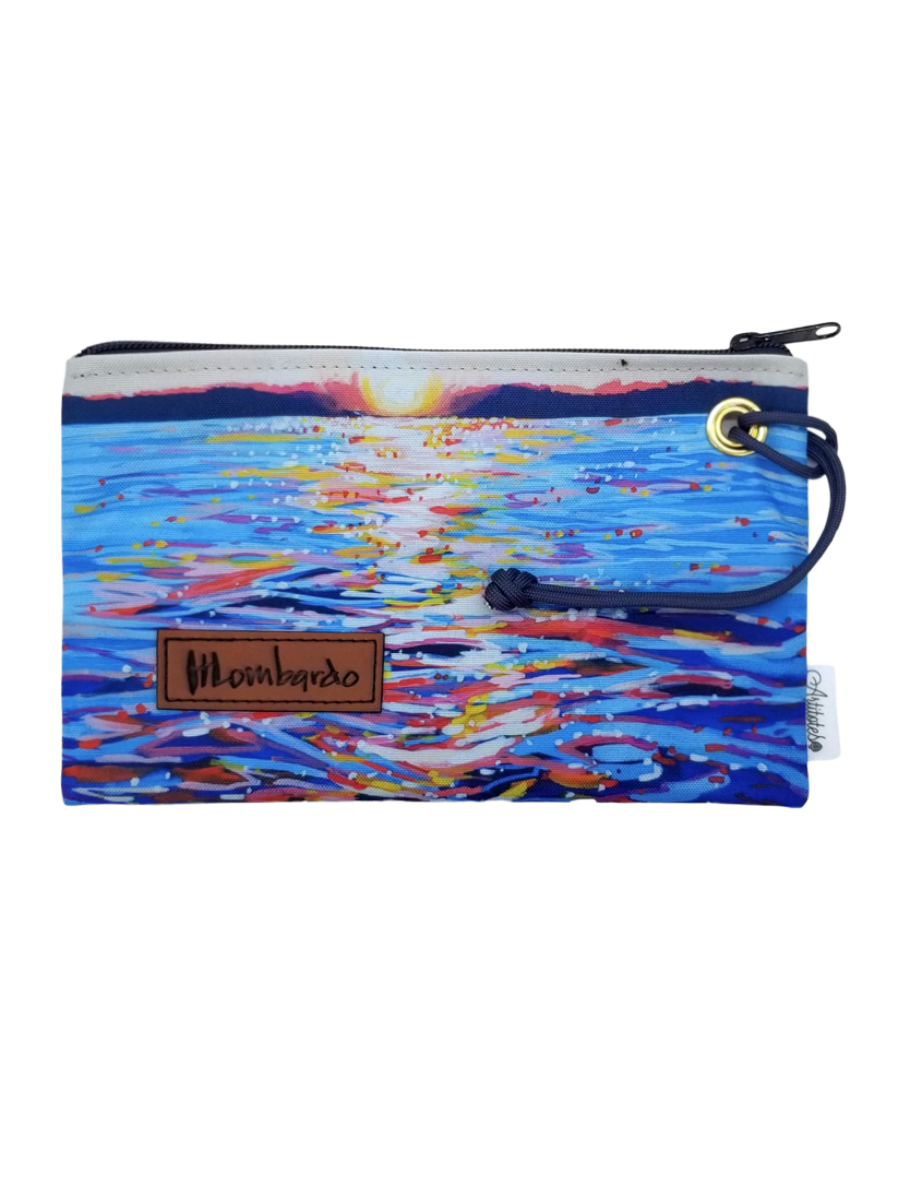 Holly Lombardo "Sunset" Zippered Wristlet (PRE-ORDER for 9/22/23)